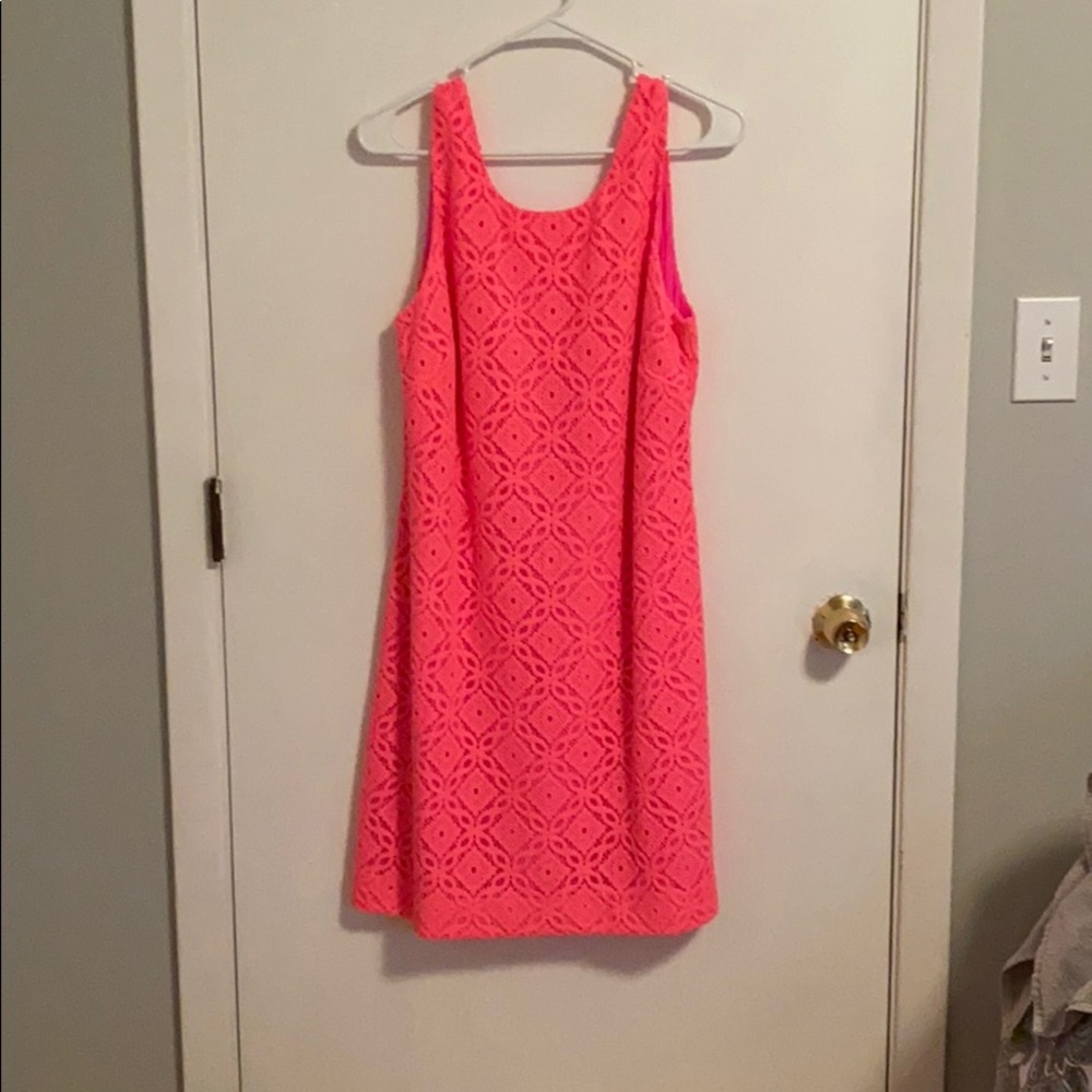 Lilly Pulitzer pink lace dress
